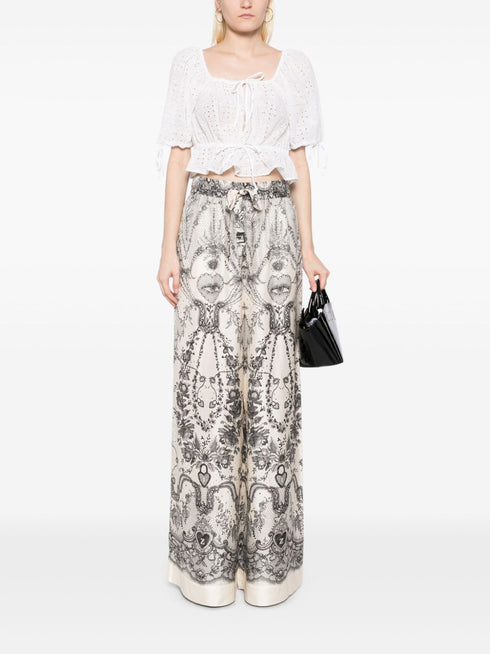 crush draw waist trousers